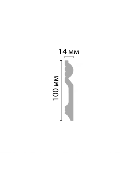 Плинтус напольный Decomaster D137 (100*14*2000мм) ДМ-foto2