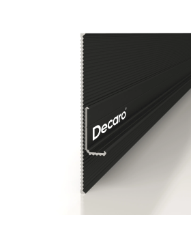 Парящий плинтус регулируемый универсальный Decaro D004.2 Regulated Алюминий 2000*16*7 мм-foto2