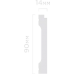 Плинтус Hiwood B90V2 Полистирол Под покраску