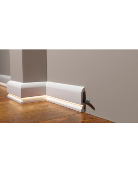 Плинтус под подсветку Decor Dizayn DD700 Полистирол 2000*100*18,1 мм-foto3
