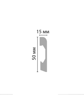 Плинтус напольный Decomaster A038 (50*15*2000)-foto2