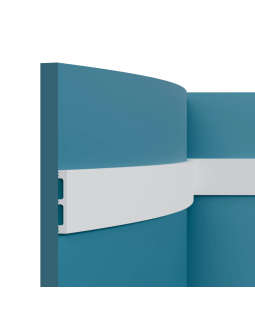 Плинтус гибкий P88F Перфект Плюс XPS Полимер 2000*80*13 мм-foto2