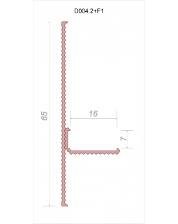 Парящий плинтус регулируемый универсальный Decaro D004.2 Regulated Алюминий 2000*16*7 мм-foto7