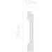 Плинтус Hiwood B70V3 Полистирол Под покраску