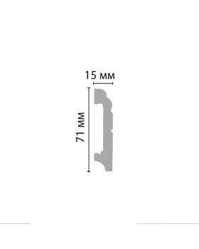 Плинтус напольный Decomaster A024 (76*15*2000)-foto2