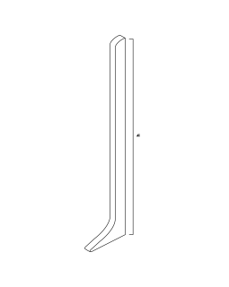 Заглушка Neexy к плинтусам AKBD60, AKBD80, AKBD100 Алюминий 60-100 мм-foto2