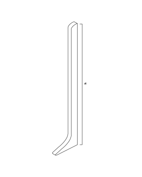 Заглушка Neexy к плинтусам AKBD60, AKBD80, AKBD100 Алюминий 60-100 мм-foto2