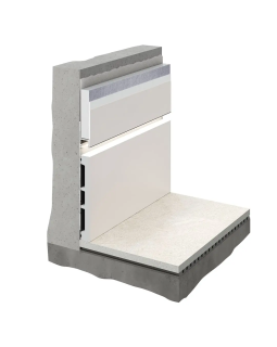 Скрытый плинтус Decaro Invisible i100 Алюминий 2000*131*13,5 мм-foto6