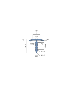 Профиль T-образный плоский Neexy PV101, PV35, PV102, PV103 Алюминий 2700*10-25*9,2 мм-foto2