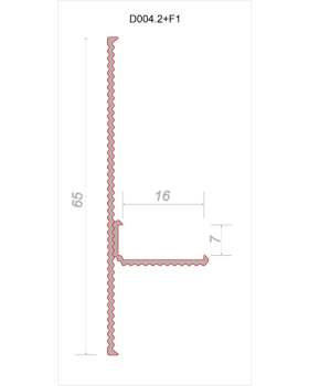 Парящий плинтус регулируемый универсальный Decaro D004.2 Regulated Алюминий 2000*16*7 мм-foto7