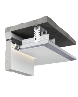 Потолочный профиль Decaro D005 Алюминий 2000*60*50 мм-foto4