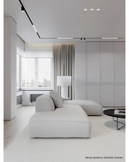 Потолочный профиль Decaro D005.2 Алюминий 2000*44*30 мм-foto7