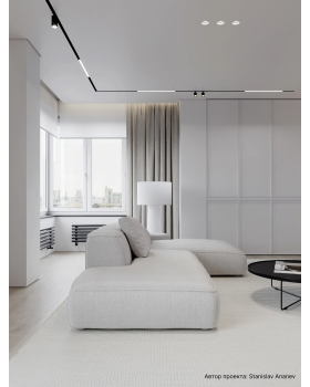 Потолочный профиль Decaro D005.2 Алюминий 2000*44*30 мм-foto7