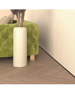 Микроплинтус Decaro M15A Алюминий 2000*15*6 мм-foto3