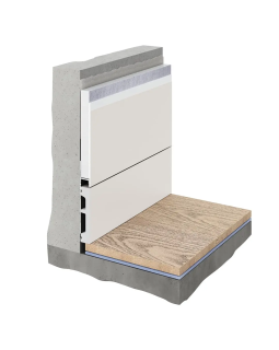 Скрытый плинтус Decaro Invisible i100 Алюминий 2000*131*13,5 мм-foto8