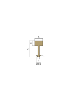 Профиль вставка Neexy PVL80 Латунь 2700*5*3 мм-foto5