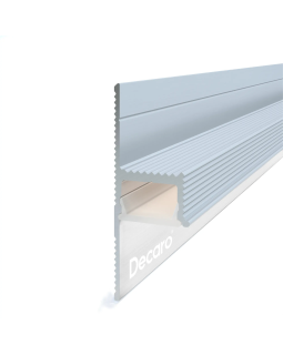 Парящий плинтус универсальный Decaro D002 Алюминий 2000*45*14,5 мм-foto2