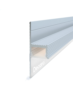 Парящий плинтус универсальный Decaro D002 Алюминий 2000*45*14,5 мм-foto2
