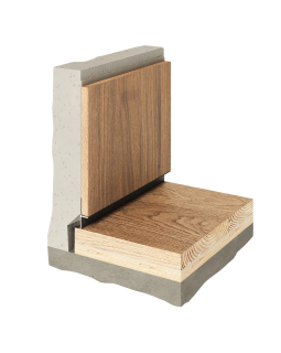 Парящий плинтус универсальный Decaro D004 Алюминий 2000*41*14 мм-foto3