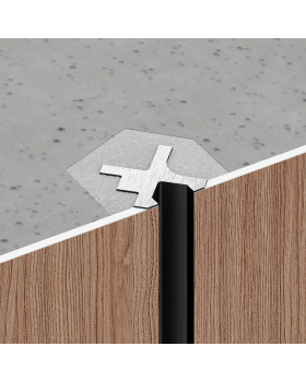 Разделительный профиль Decaro D00X Алюминий 3000*10*10 мм-foto8