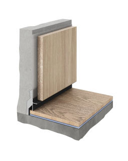 Парящий плинтус универсальный Decaro D004 Алюминий 2000*41*14 мм-foto7