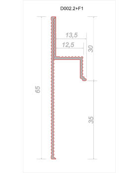 Парящий плинтус универсальный Decaro D002.2 Regulated Алюминий 2000*30*13,5 мм-foto6