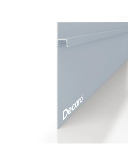 Скрытый плинтус Decaro Invisible i100 Алюминий 2000*131*13,5 мм