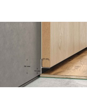 Теневой профиль Laconistiq Reverse Алюминий 3000*36*16 мм-foto6