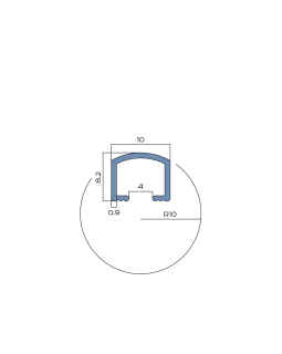 Профиль вставка Neexy PV104 Алюминий 2700*10*8,2 мм-foto5