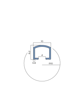 Профиль вставка Neexy PV104 Алюминий 2700*10*8,2 мм-foto5