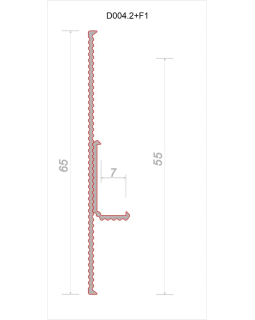 Парящий плинтус регулируемый универсальный Decaro D004.2 Regulated Алюминий 2000*16*7 мм-foto6