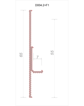 Парящий плинтус регулируемый универсальный Decaro D004.2 Regulated Алюминий 2000*16*7 мм-foto6