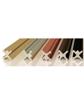 Разделительный профиль Decaro D00X Алюминий 3000*10*10 мм-foto3