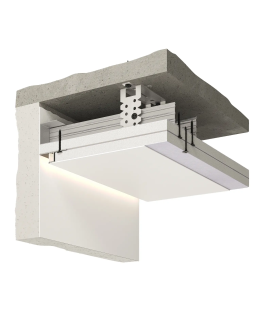 Парящий плинтус универсальный Decaro D002 Алюминий 2000*45*14,5 мм-foto9