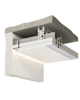 Парящий плинтус универсальный Decaro D002 Алюминий 2000*45*14,5 мм-foto9