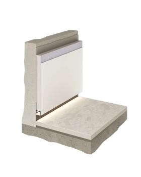 Парящий плинтус универсальный Decaro D003.2 Алюминий 2000*50*17 мм-foto8