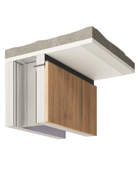 Парящий плинтус универсальный Decaro D004.1 Алюминий 2000*31*14 мм-foto4