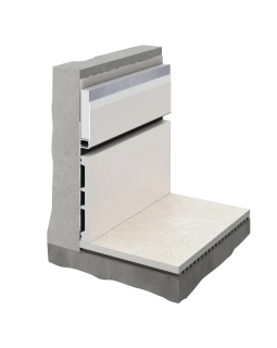 Скрытый плинтус Decaro Invisible i100 Алюминий 2000*131*13,5 мм-foto5