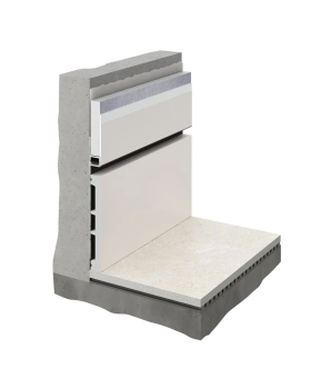 Скрытый плинтус Decaro Invisible i100 Алюминий 2000*131*13,5 мм-foto5