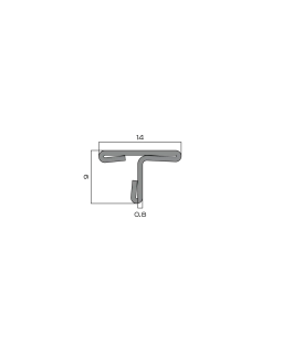 Профиль Т-образный Neexy PVS90, PVS91 Нержавеющая сталь 2700*14-20*9 мм-foto2