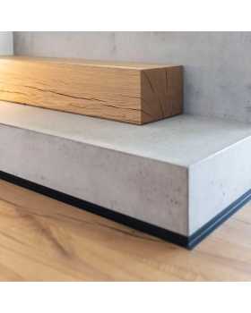 Микроплинтус Decaro ML15A Алюминий 2000*20*15 мм-foto3