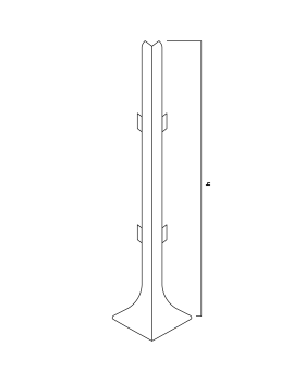 Угол внешний Neexy к плинтусам AKBD60, AKBD80, AKBD100 Алюминий 60-100 мм-foto3