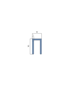 Профиль П-образный плоский Neexy PV83, PV84, PV85 Алюминий 2700*6-15*10 мм-foto2