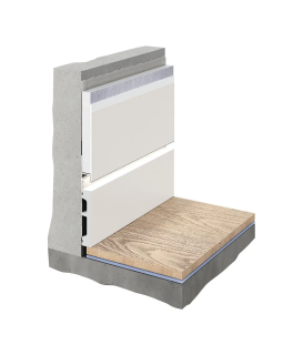 Скрытый плинтус Decaro Invisible i100 Алюминий 2000*131*13,5 мм-foto7