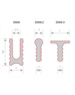 Разделительный профиль Decaro D009 Алюминий 3000*10*5 мм-foto3