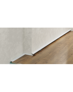 Микроплинтус Laconistiq micro 15 classic Алюминий 2450*15*5 мм-foto4