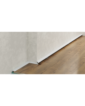 Микроплинтус Laconistiq micro 15 classic Алюминий 2450*15*5 мм-foto4