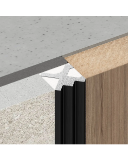 Разделительный профиль Decaro D00X Алюминий 3000*10*10 мм-foto5