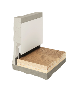 Парящий плинтус универсальный Decaro D002 Алюминий 2000*45*14,5 мм-foto7