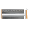 Плинтус напольный Decomaster 153-55 (95*12*2400)